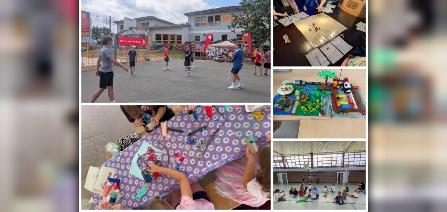 Collage verschiedener Ferienparkaktionen