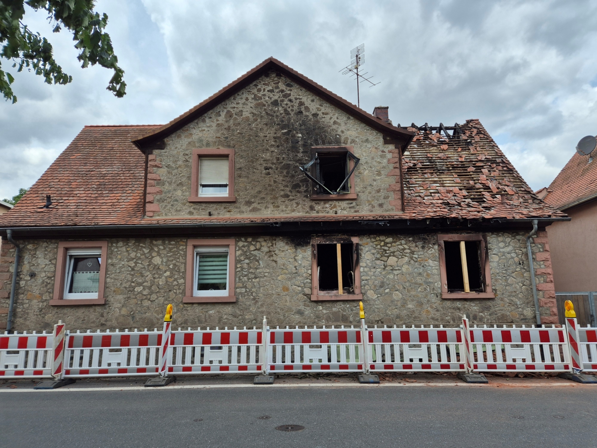 ausgebranntes Haus