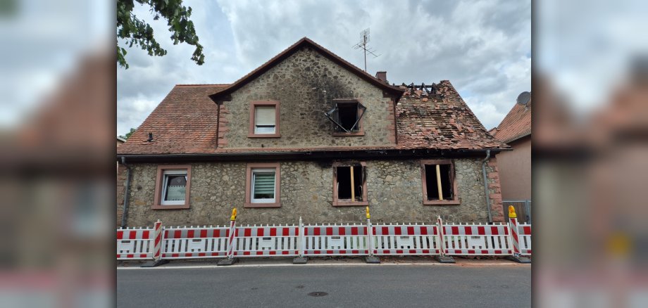 ausgebranntes Haus