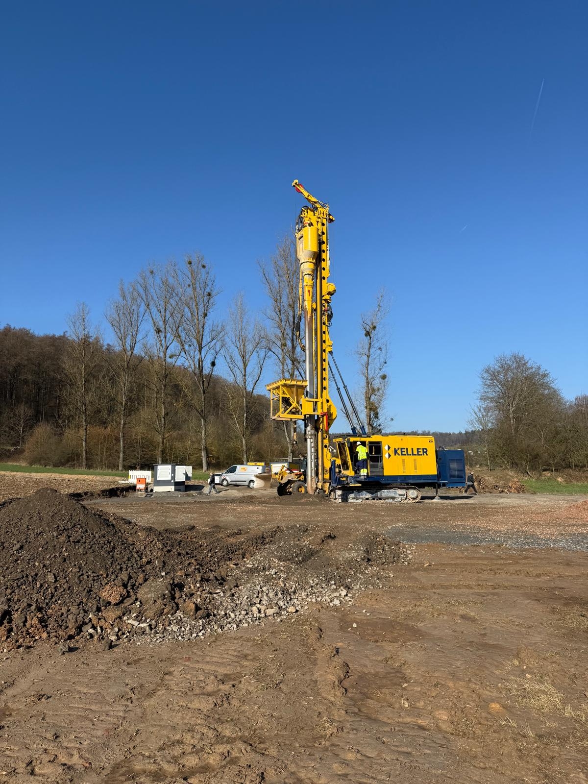 Foto: Arbeiten am Baugrund