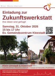 Plakat Einladung zur Zukunftswerkstatt