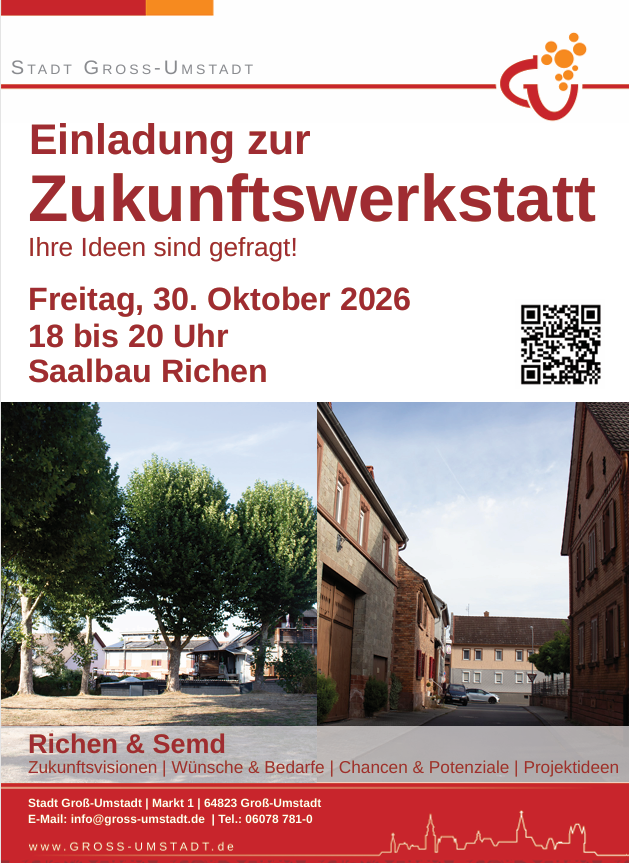 Plakat Einladung zur Zukunftswerkstatt