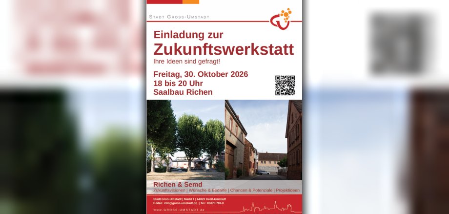 Plakat Einladung zur Zukunftswerkstatt