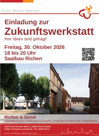 Plakat Einladung zur Zukunftswerkstatt