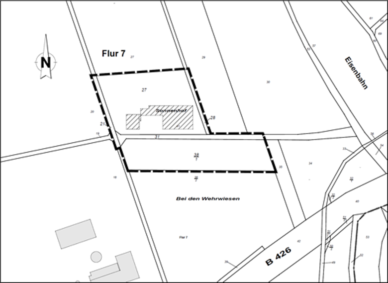 Geltungsbereich Sonnenhof BPlan und FNP