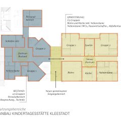 Grundriss der Kita Kleestadt