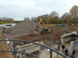 Gründungsarbeiten für die Erweiterung des Technikkellers Gründungsarbeiten für die Erweiterung des Technikkellers