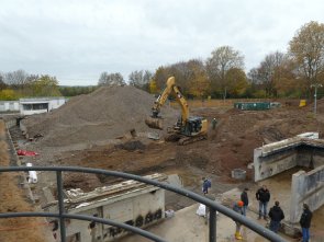 Gründungsarbeiten für die Erweiterung des Technikkellers Gründungsarbeiten für die Erweiterung des Technikkellers